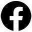 Facebook logo in grayscale